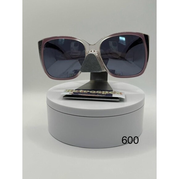 NEW Vintage Oversize Sunglasses | Non RX | Drop Temple | Silver Mirror | Chrome main image 7